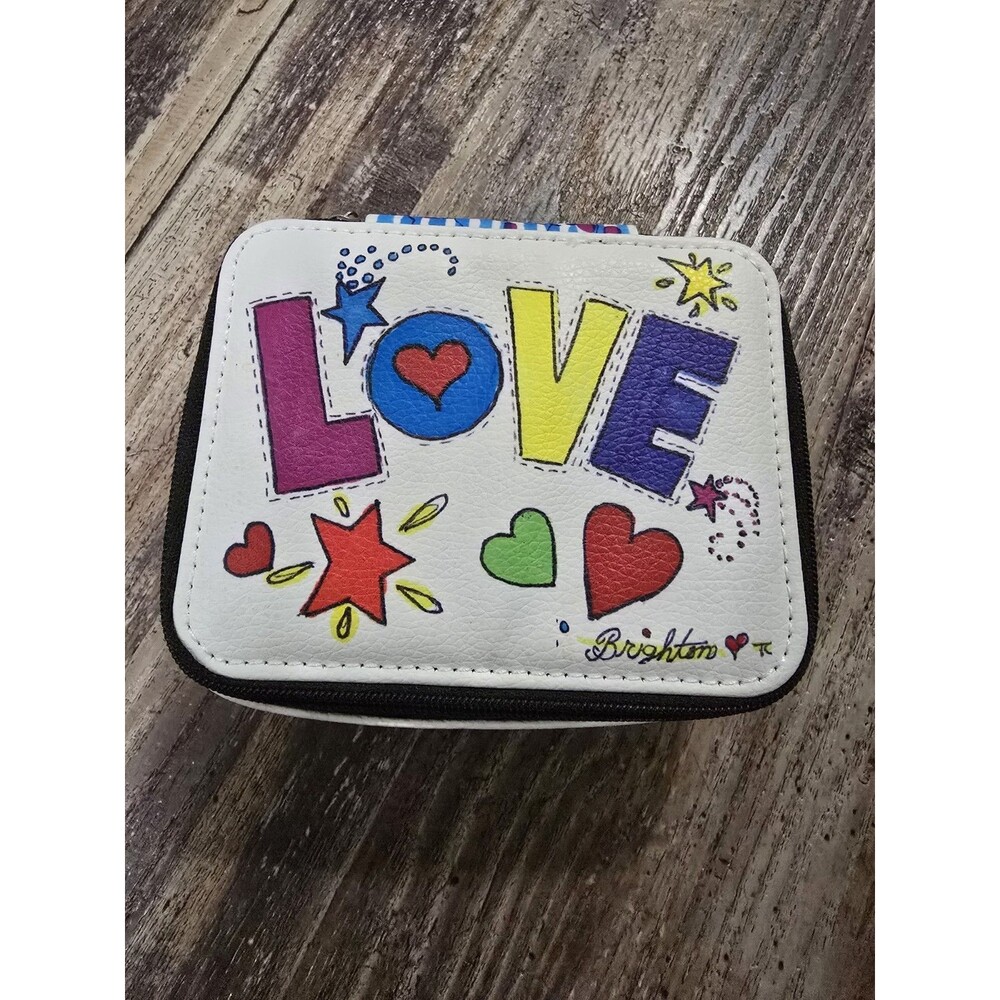 Brighton Jewelry Travel Case Zip Around Jewelry Box “Love Is All You Need”